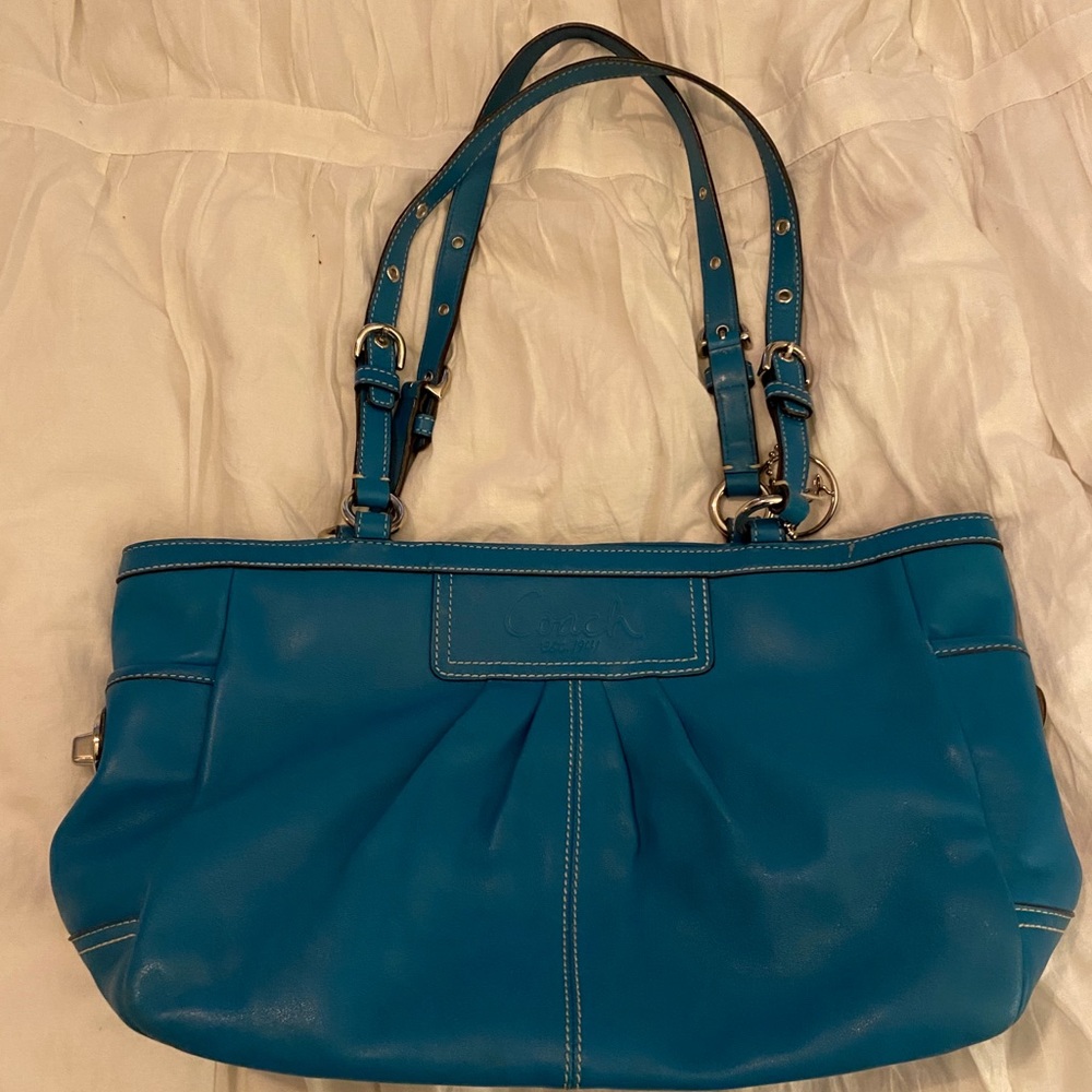 Coach teal bag